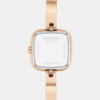 Museum Bangle Women Quartz Silver Dial Analaog Stainless Steel Watch 608059