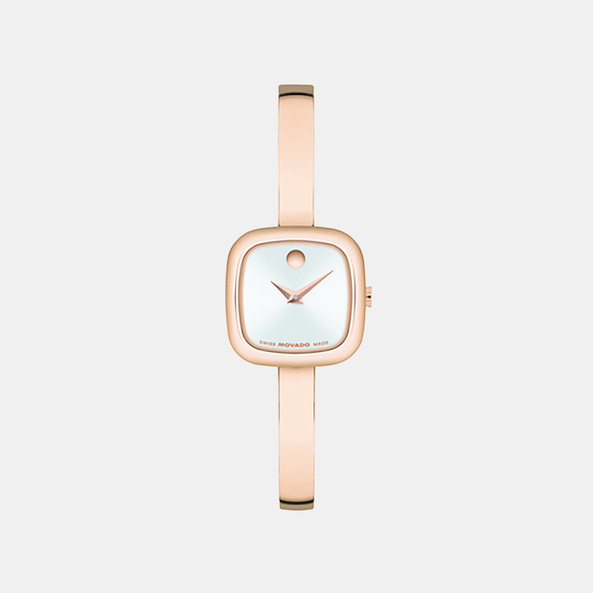 Museum Bangle Women Quartz Silver Dial Analog Stainless Steel Watch 608059