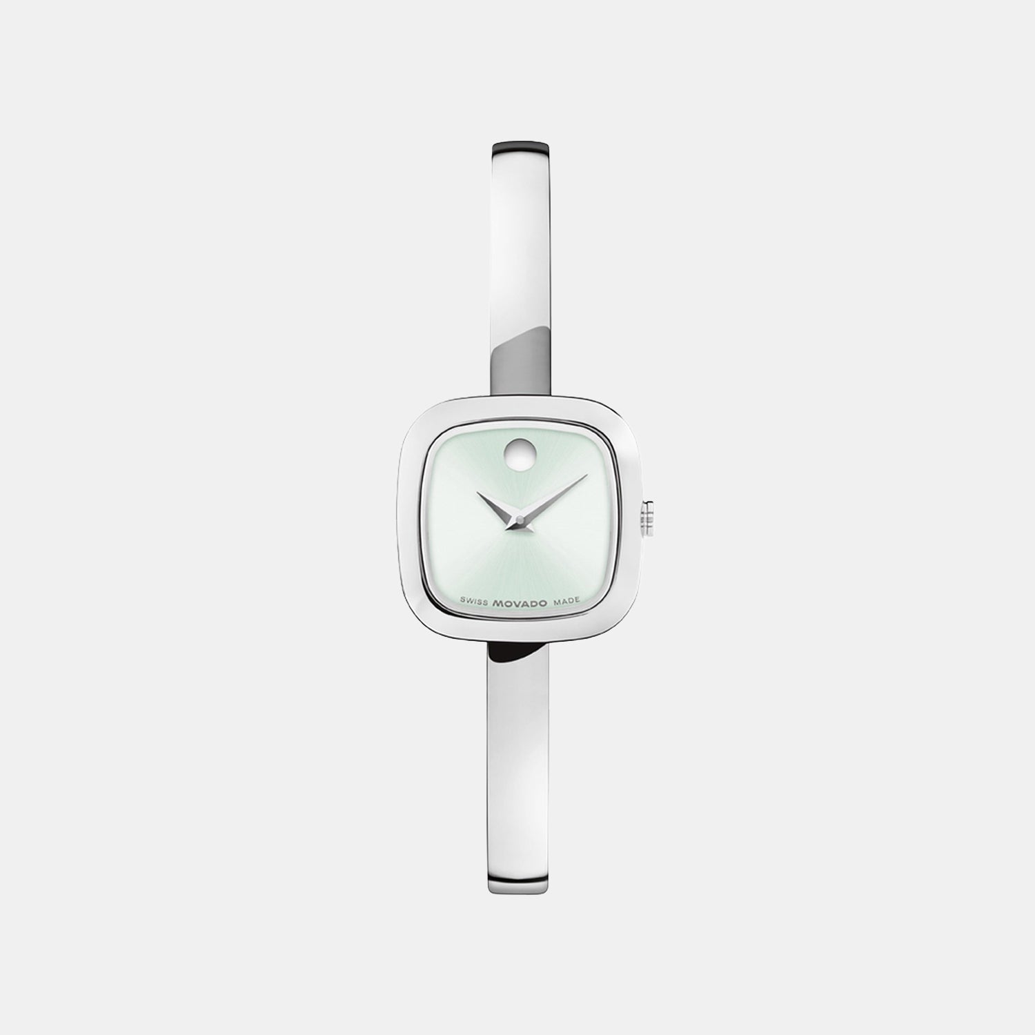 Museum Bangle Women Quartz Green Dial Analog Stainless Steel Watch 608060