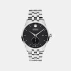 Museum Taga Men Automatic Black Dial Analog Stainless Steel Watch 608073