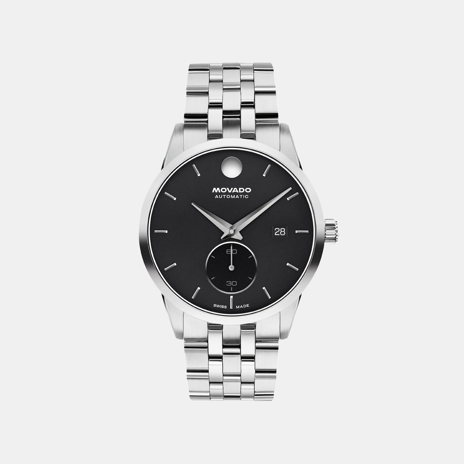 Museum Taga Men Automatic Black Dial Analog Stainless Steel Watch 608073