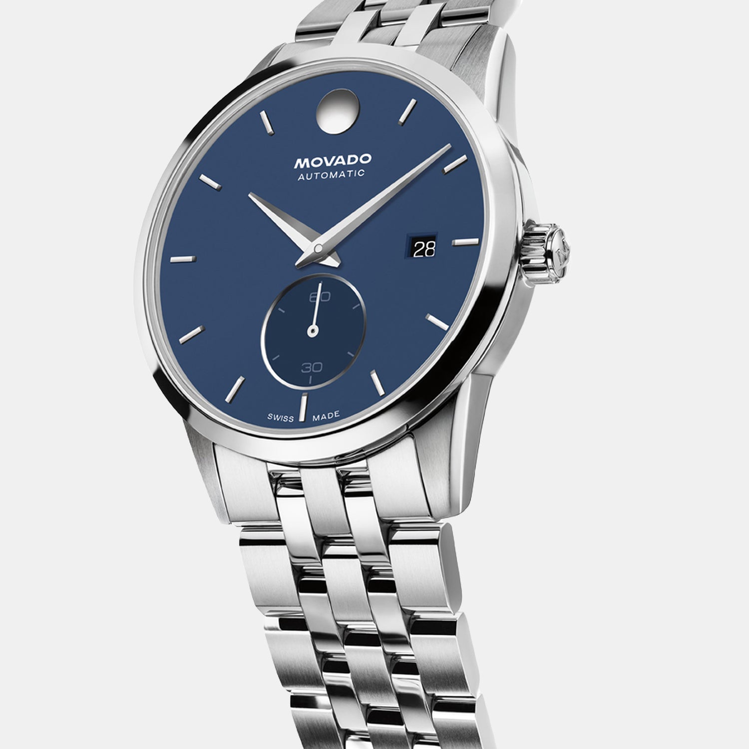 Museum Taga Men Automatic Blue Dial Analog Stainless Steel Watch 608075