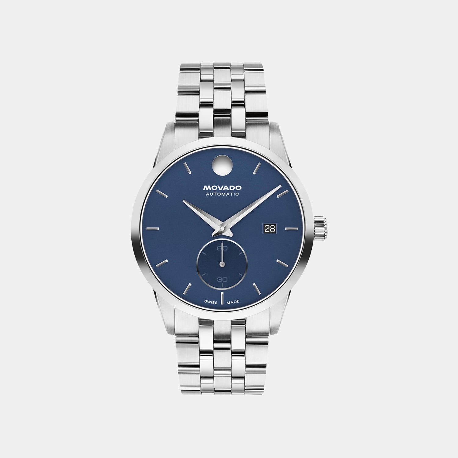 Museum Taga Men Automatic Blue Dial Analog Stainless Steel Watch 608075