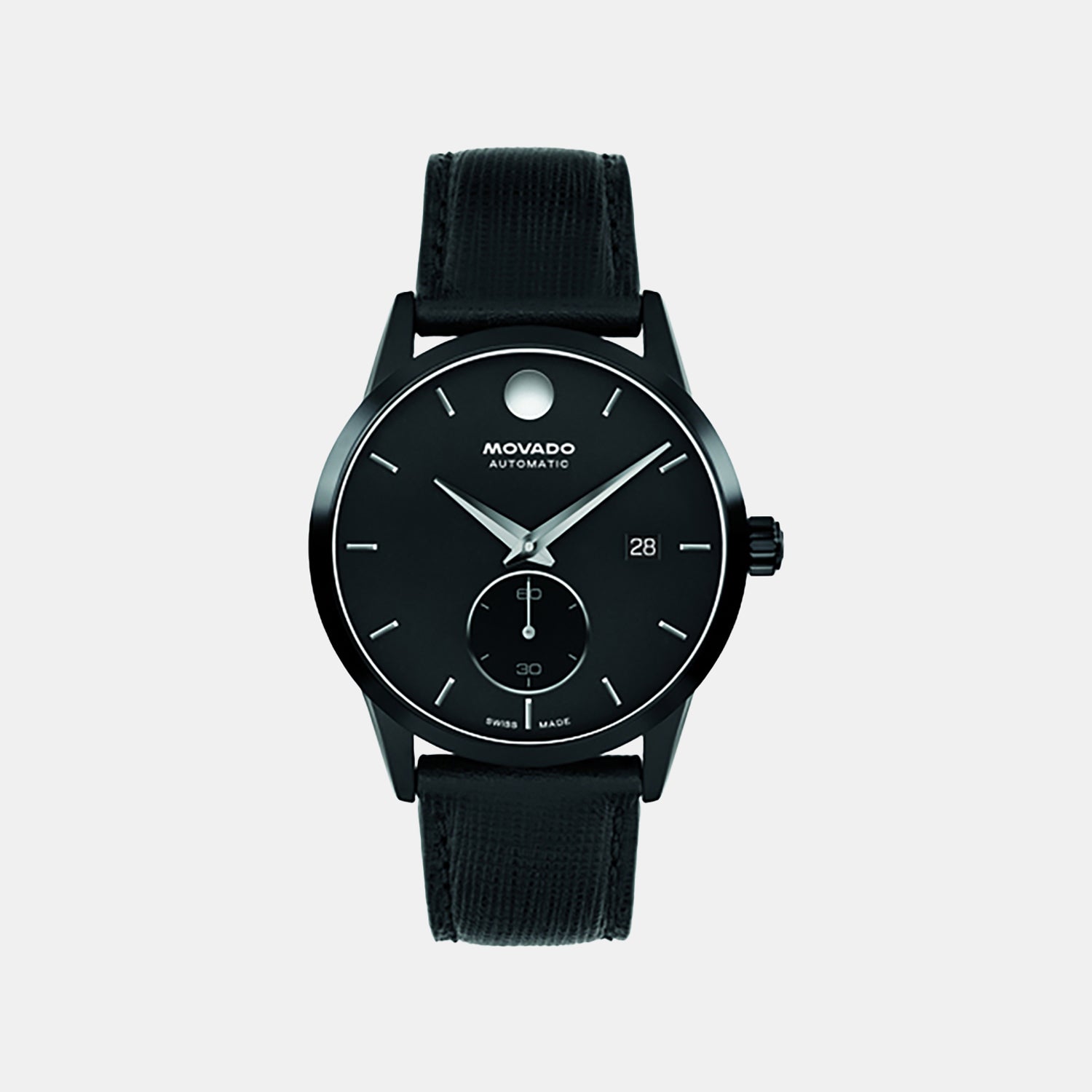 Museum Taga Men Automatic Black Dial Analog Leather Watch 608076