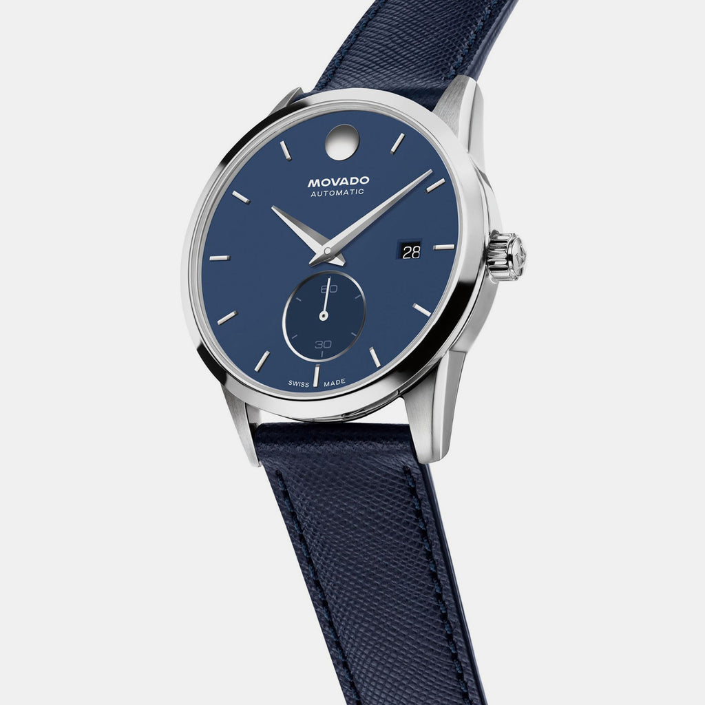 Museum Taga Men Automatic Blue Dial Analog Leather Watch 608077