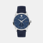 Museum Taga Men Automatic Blue Dial Analog Leather Watch 608077