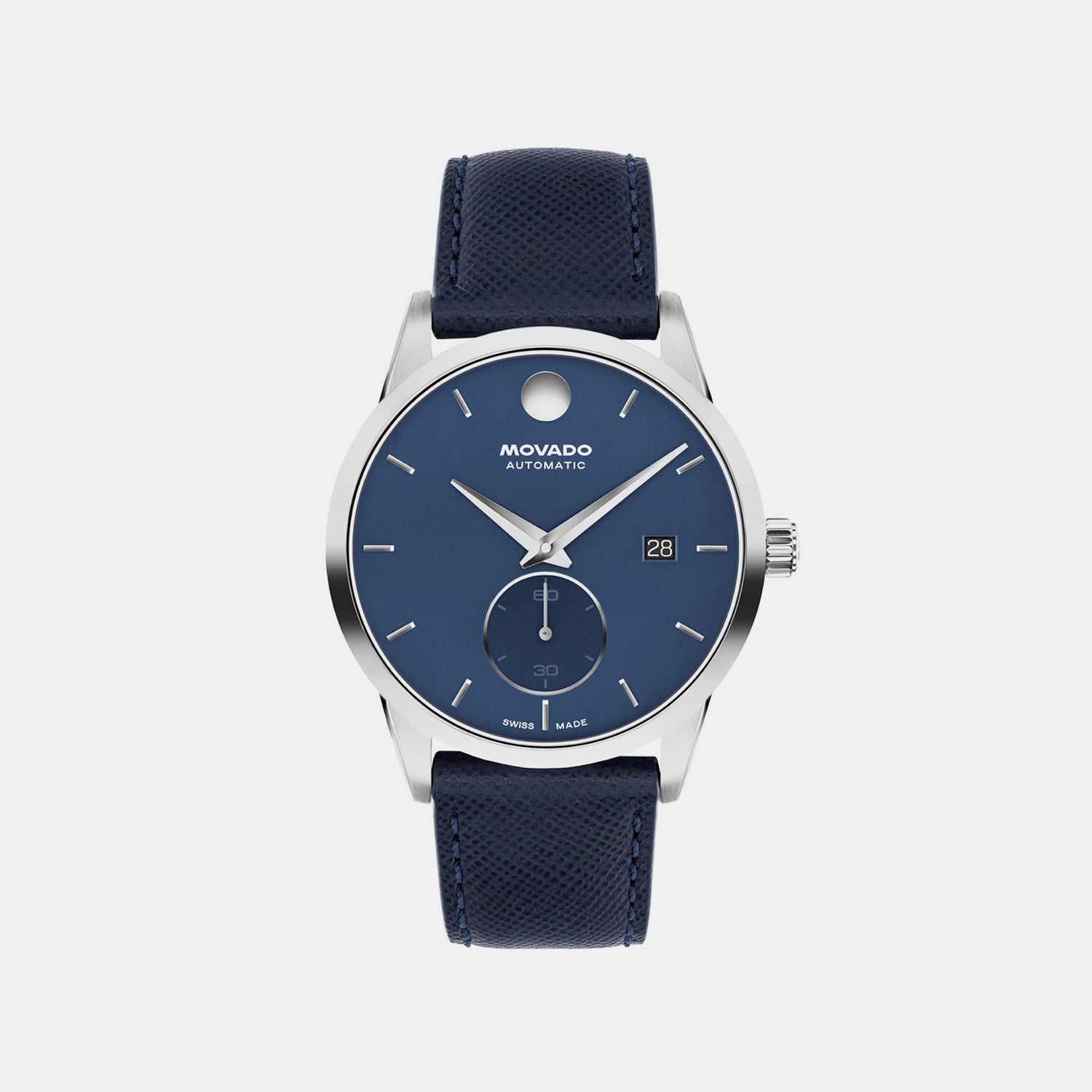 Museum Taga Men Automatic Blue Dial Analog Leather Watch 608077