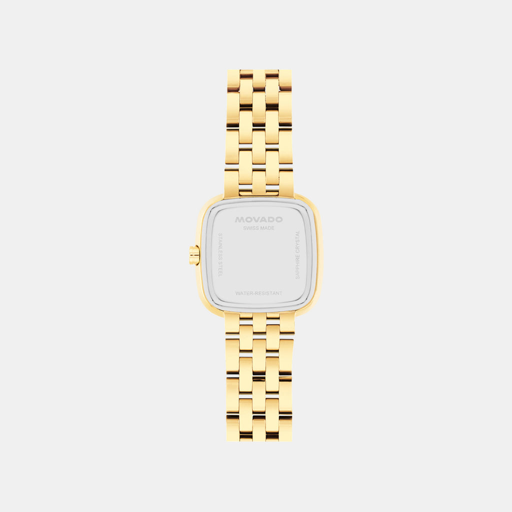 Women Quartz Beige Dial Analog Stainless Steel Watch 608095