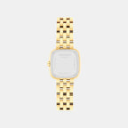 Women Quartz Beige Dial Analog Stainless Steel Watch 608095