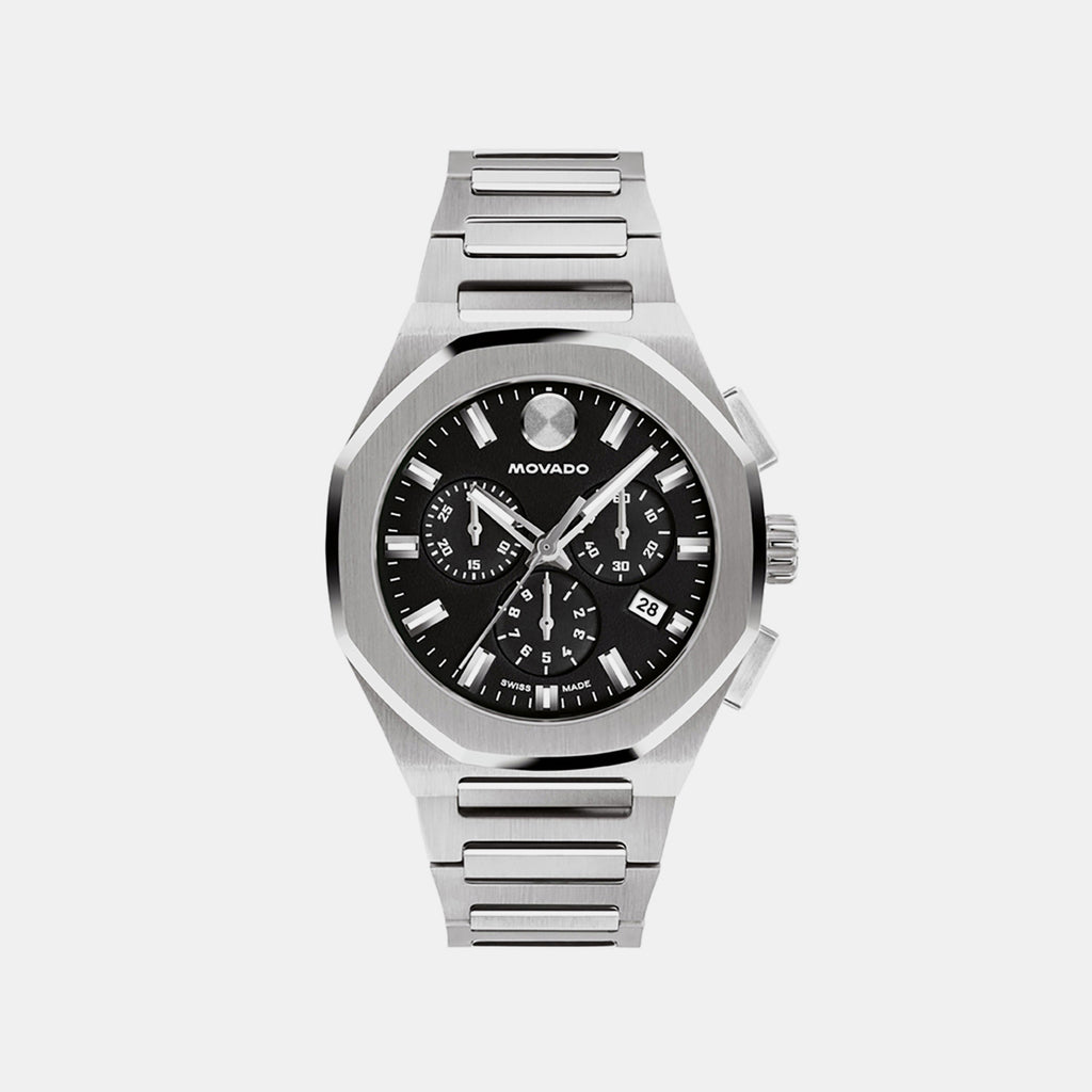 Centurion Men Quartz Black Dial Chronograph Stainless Steel Watch 608109