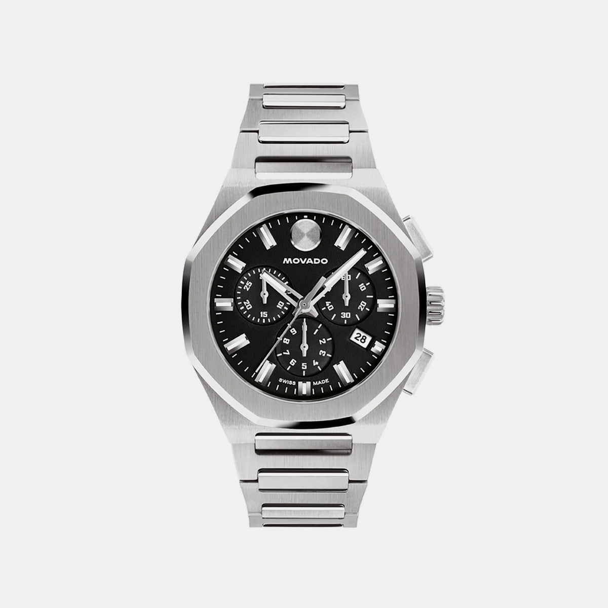 Centurion Men Quartz Black Dial Chronograph Stainless Steel Watch 608109