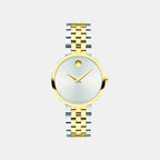 Museum Classic Women Quartz Silver Dial Analaog Stainless Steel Watch 608202