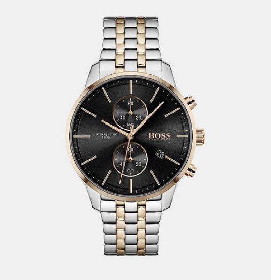 Male Black Stainless Steel Chronograph Watch 1513840