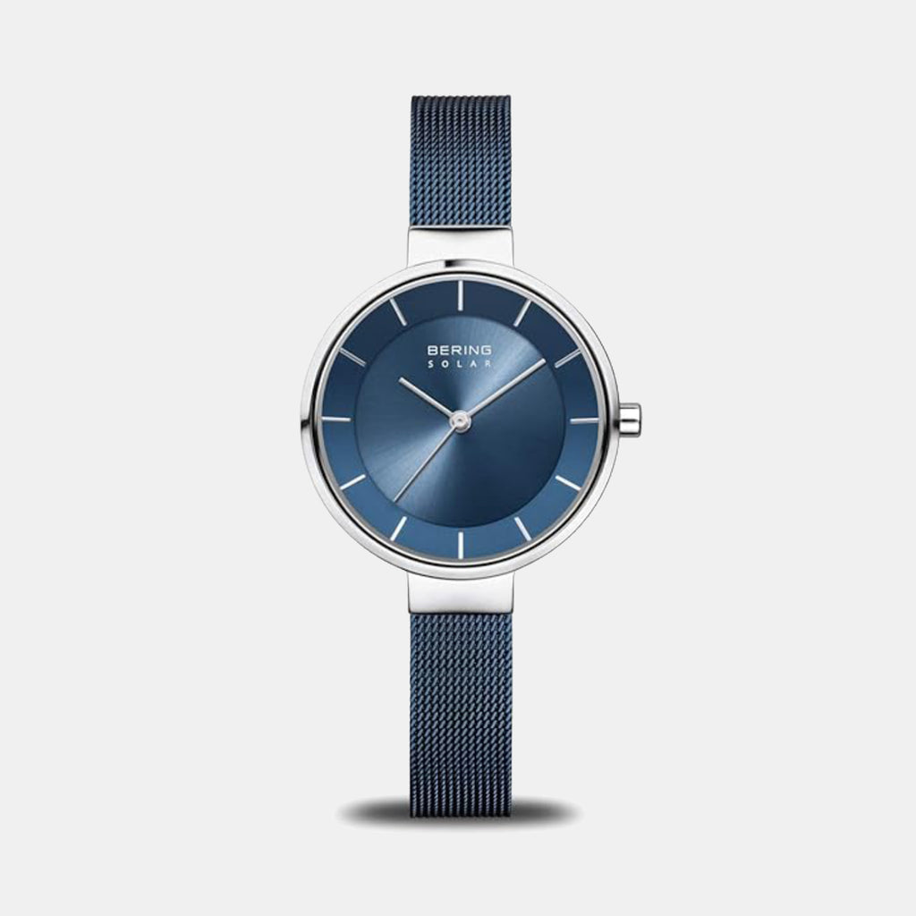 Bering Round Blue Analog watch