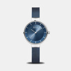 Bering Round Blue Analog watch