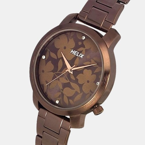 Helix Stainless Steel Round watch