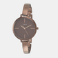 Female Brown Analog Stainless Steel Watch TWEL12814