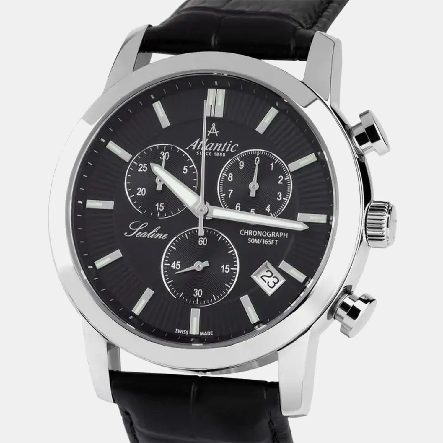 Sealine Men Quartz Black Dial Chronograph Stainless Steel Watch 62450.41.61