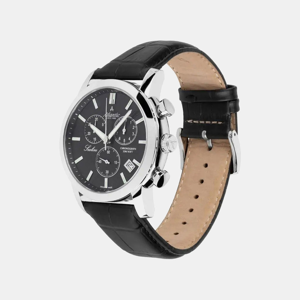 Sealine Men Quartz Black Dial Chronograph Stainless Steel Watch 62450.41.61