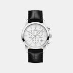 Sealine Men Quartz Silver Dial Chronograph Leather Watch 62450.41.21
