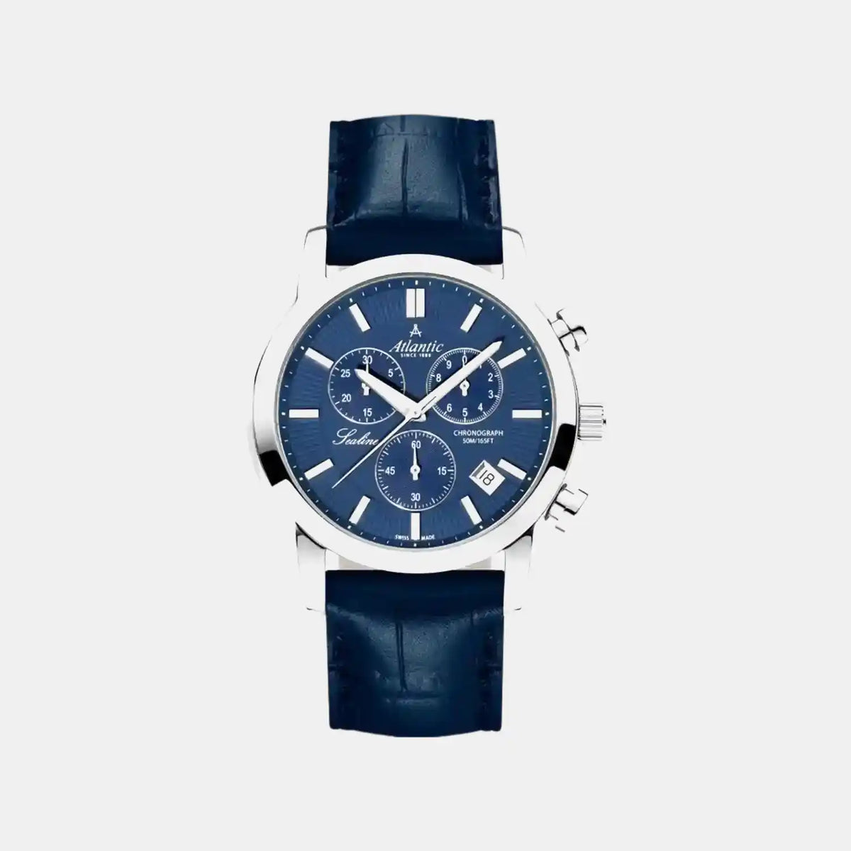 Sealine Men Quartz Blue Dial Chronograph Leather Watch 62450.41.51