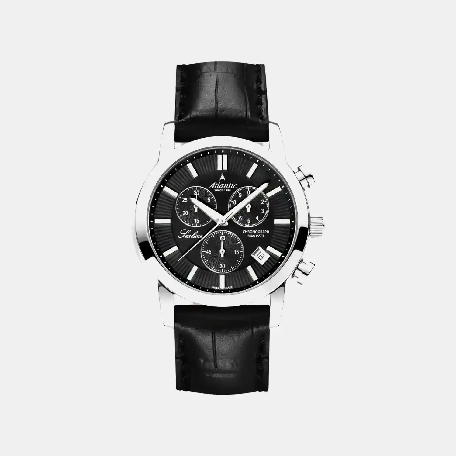 Sealine Men Quartz Black Dial Chronograph Stainless Steel Watch 62450.41.61