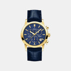 Sealine Men Quartz Blue Dial Chronograph Leather Watch 62450.45.51