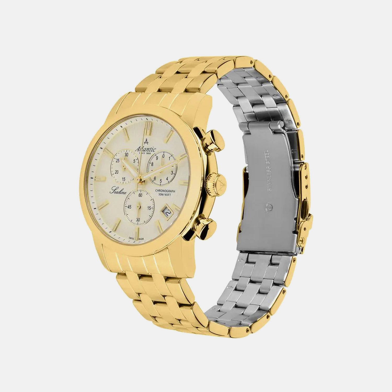 Sealine Men Quartz Champagne Dial Chronograph Stainless Steel Watch 62455.45.31