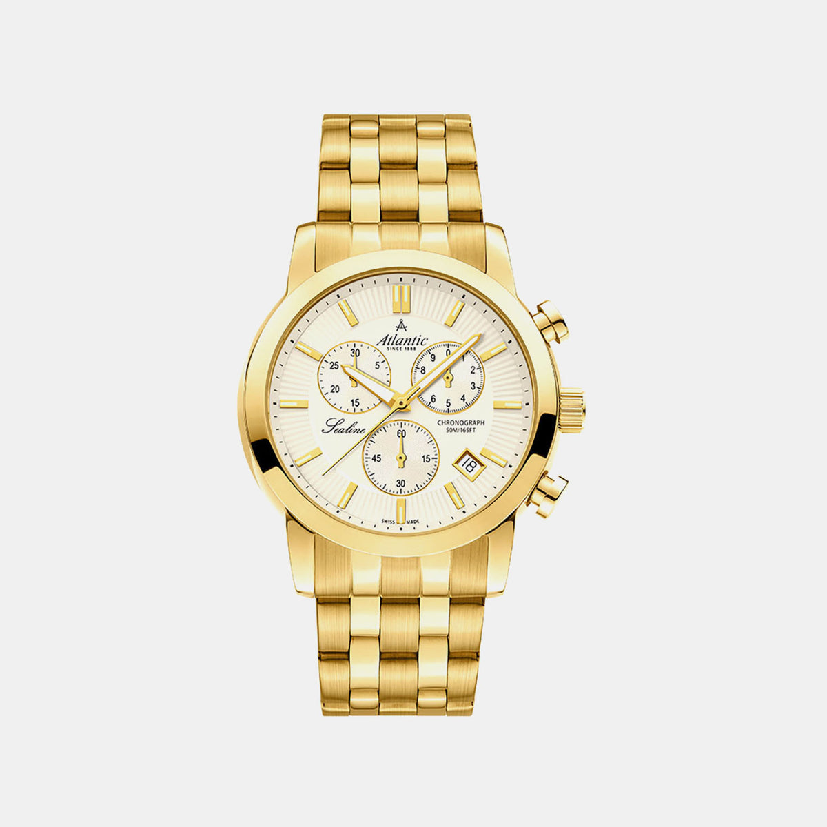 Sealine Men Quartz White Dial Chronograph Stainless Steel Watch 62455.45.31