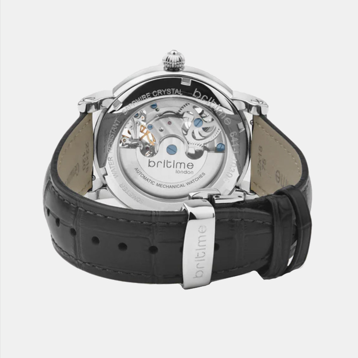 Crist Men Automatic Silver Dial Analog Leather Watch 641-L10306