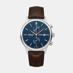Atlantic Men Quartz Blue Dial Chronograph Leather Watch 64452.41.51R-1
