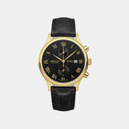 Seabase Men Quartz Black Dial Chronograph Stainless Steel Watch 64452.45.68