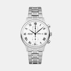Atlantic Men Quartz White Dial Chronograph Stainless Steel Watch 64457.41.18-1