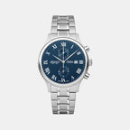 Men Quartz Blue Dial Chronograph Stainless Steel Watch 64457.41.58