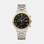 Atlantic Men Quartz Black Dial Chronograph Stainless Steel Watch 64457.43.68G-1