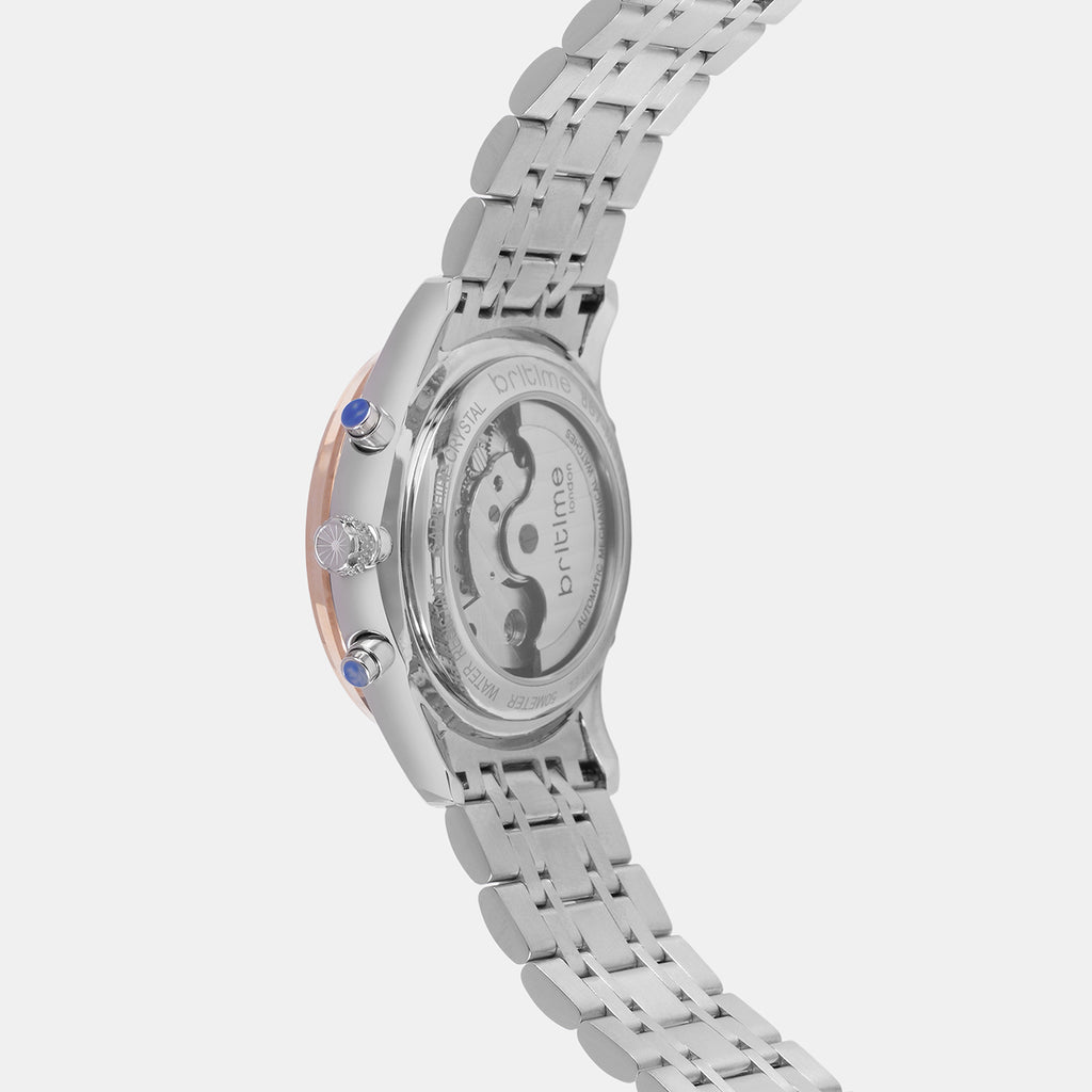 Men Automatic Grey Dial Chronograph Metal Watch 867-M31505
