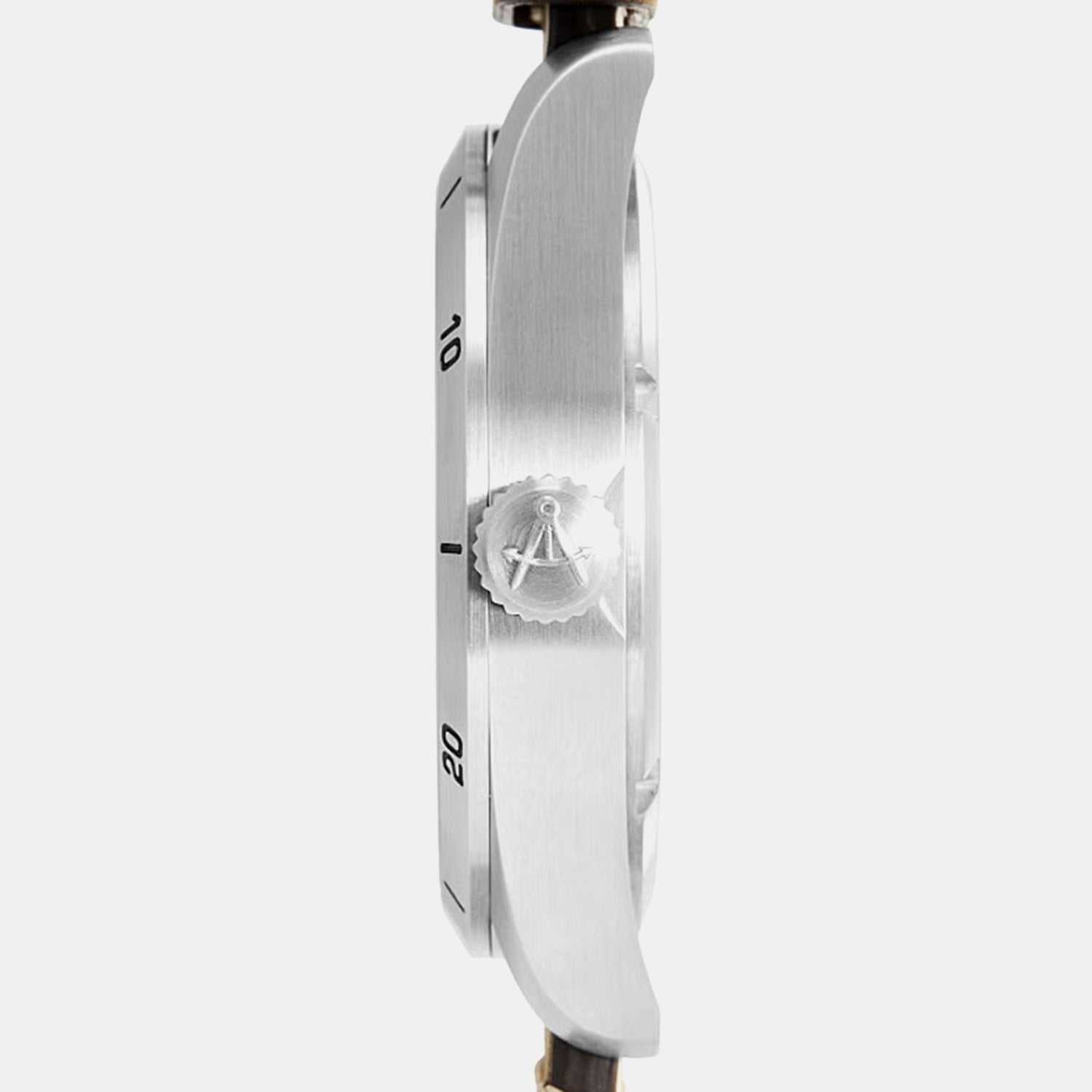Men Quartz Grey Dial Analog Leather Watch 70351.41.41R