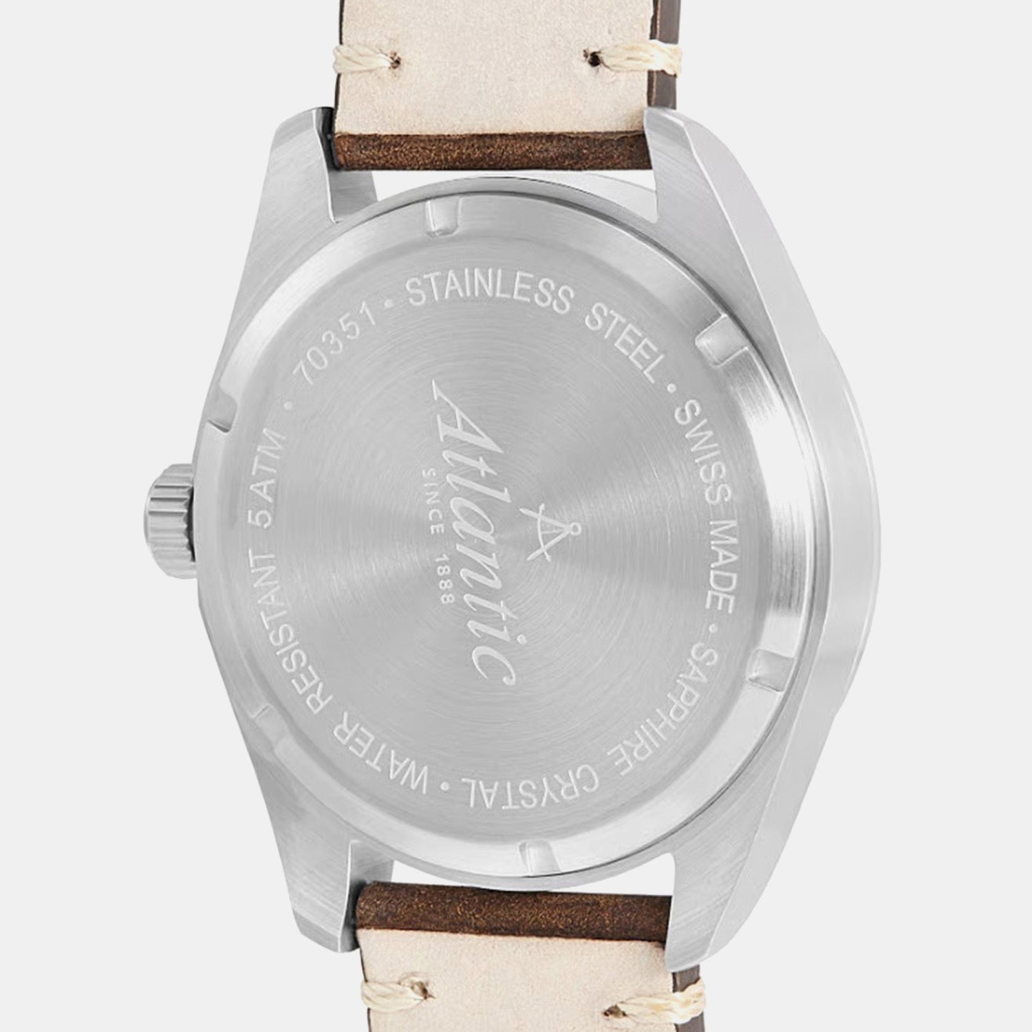 Men Quartz Grey Dial Analog Leather Watch 70351.41.41R