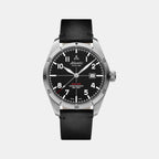Men Quartz Black Dial Analog Leather Watch 70351.41.65