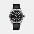 Men Quartz Black Dial Analog Leather Watch 70351.41.65