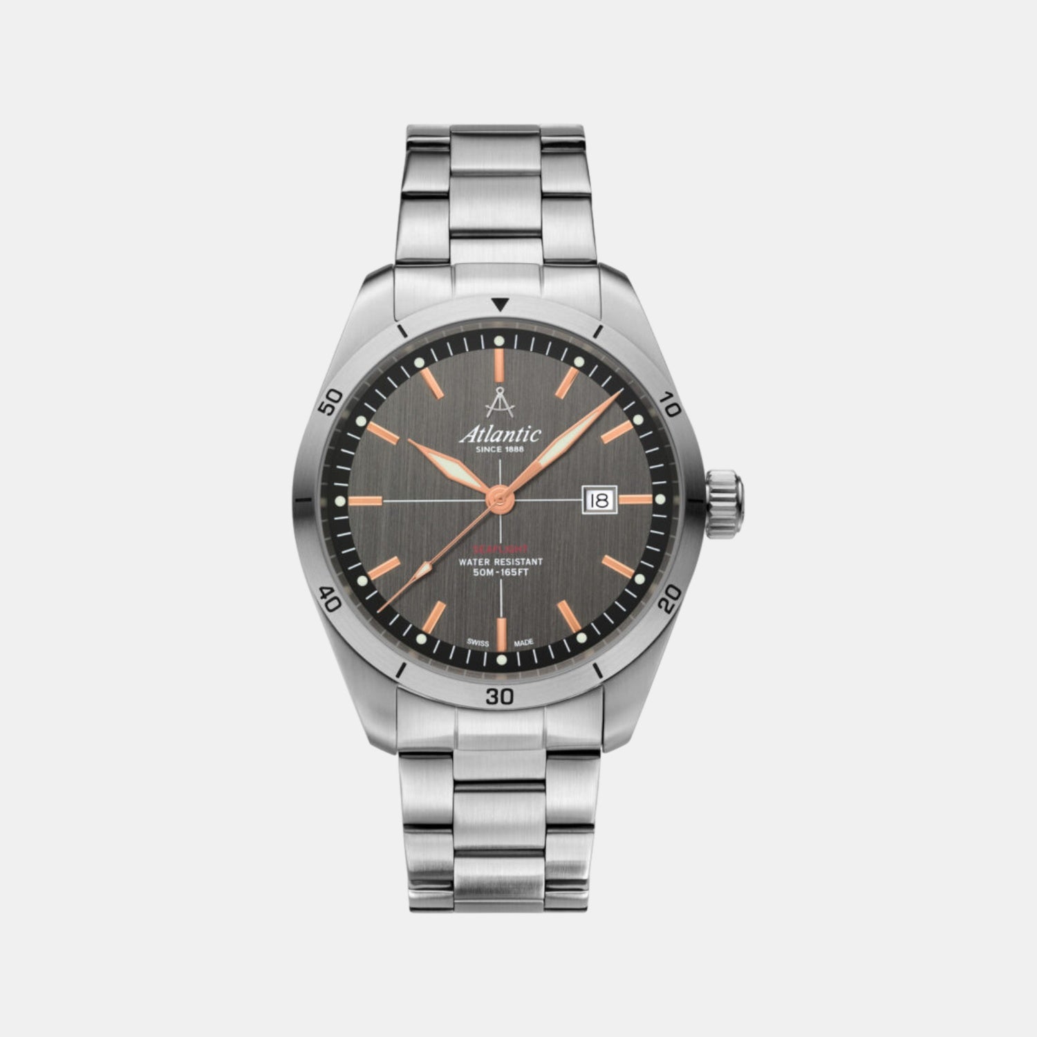 Men Quartz Grey Dial Analog Stainless Steel Watch 70356.41.41R