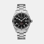 Atlantic Men Quartz Black Dial Analog Stainless Steel Watch 70356.41.65-1