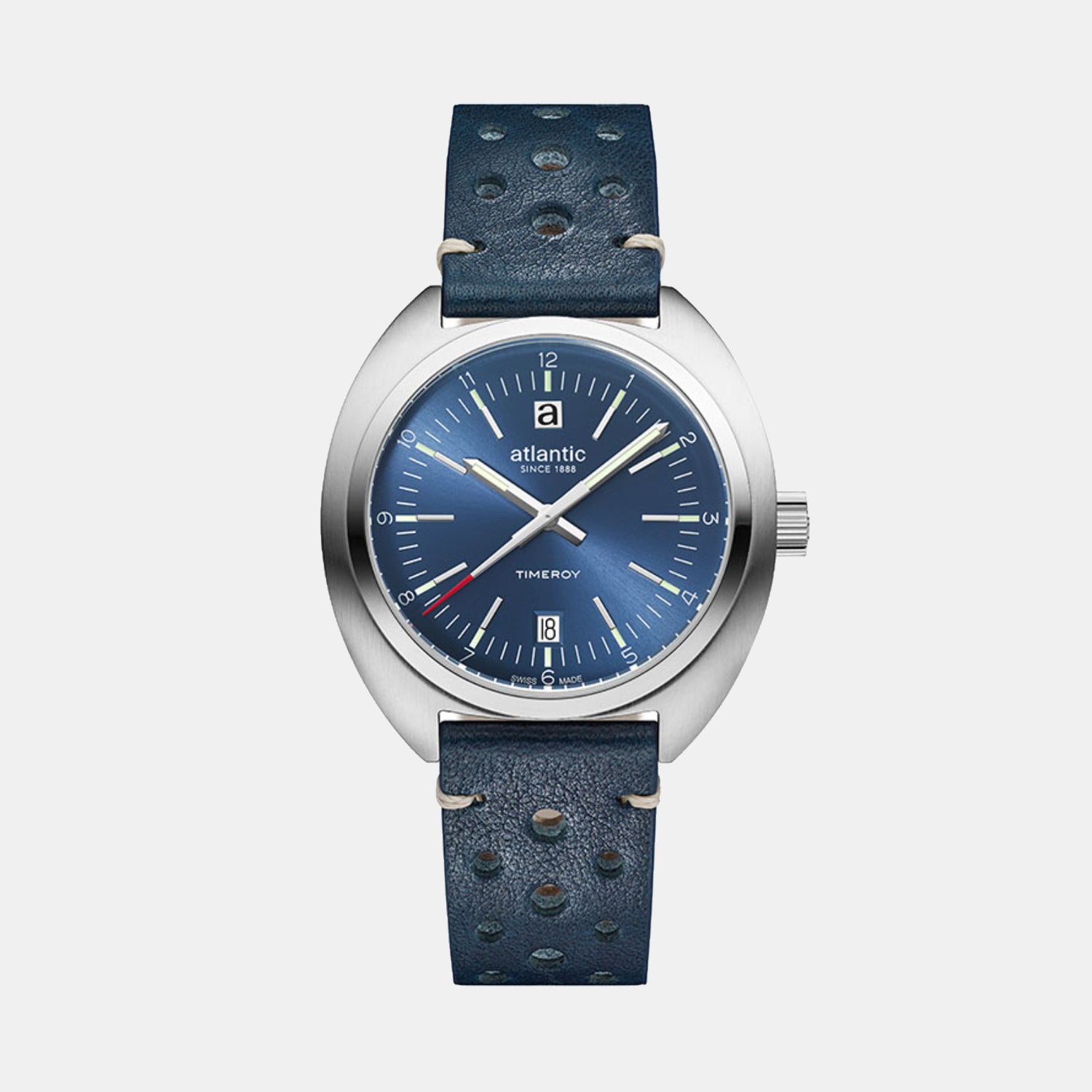 Atlantic Men Quartz Blue Dial Analog Stainless Steel Watch 70362.41.59-1