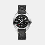 Men Quartz Black Dial Analog Leather Watch 70362.41.69