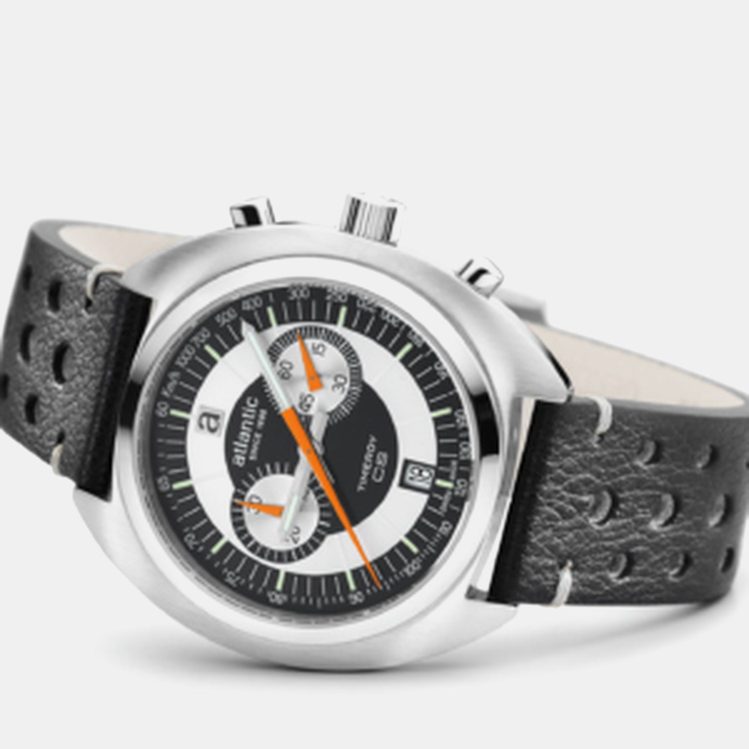 Men Quartz Black Dial Chronograph Stainless Steel Watch 70462.41.65