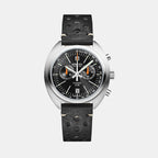 Atlantic Men Quartz Black Dial Chronograph Leather Watch 70462.41.69-1