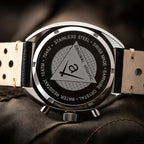 Atlantic Men Quartz Black Dial Chronograph Leather Watch 70462.41.69-2