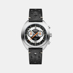 Men Quartz Black Dial Chronograph Leather Watch 70462.41.65