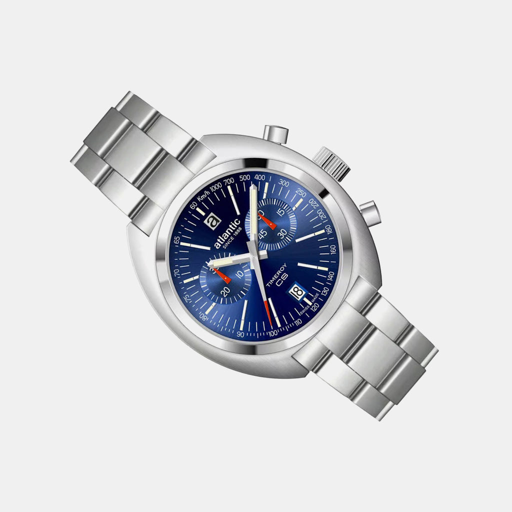Men Quartz Blue Dial Chronograph Stainless Steel Watch 70467.41.59