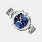 Men Quartz Blue Dial Chronograph Stainless Steel Watch 70467.41.59